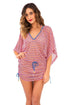 Luli Fama American Dream Cabana V-neck Dress